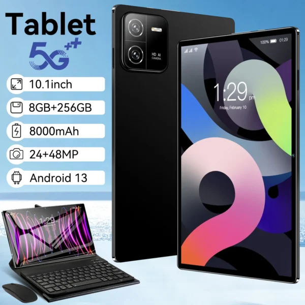 10.1 Inch Ram 8GB Rom 256GB MTK Android 13 Dual Sim Adult Tablet - Image 2